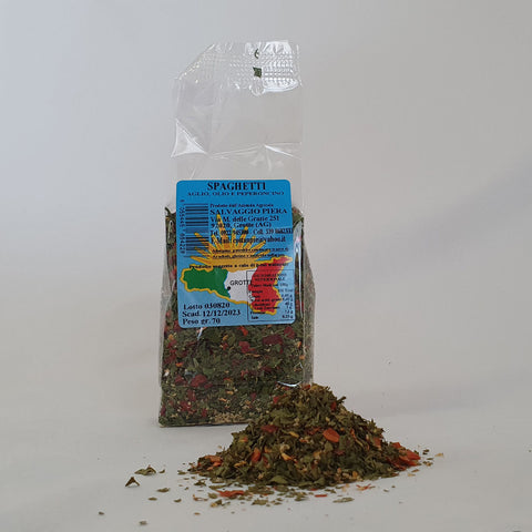 Herb Mix of Garlic, Oil and Chilli Pepper